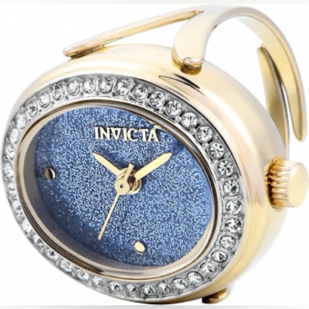 Invicta Women's Ring Watch Mini Angel Lady Gold Tone